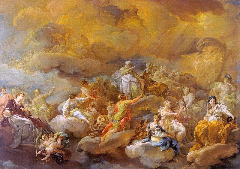 Corrado Giaquinto Saints in Glory  S oil painting image